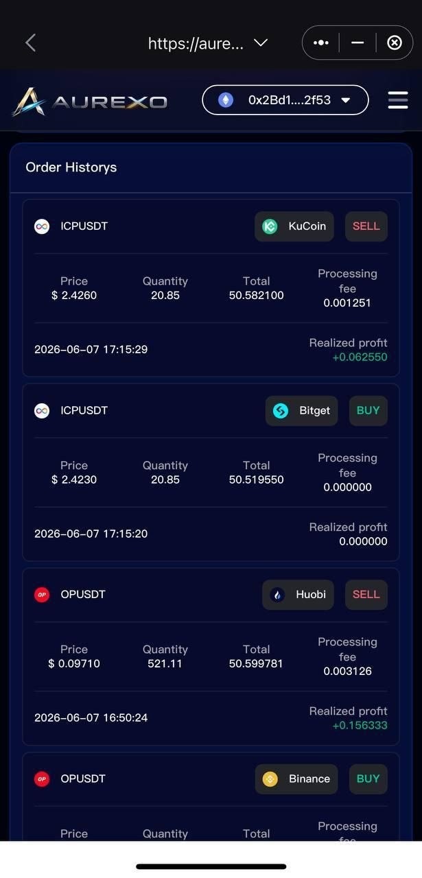 Aurexo App Mockup